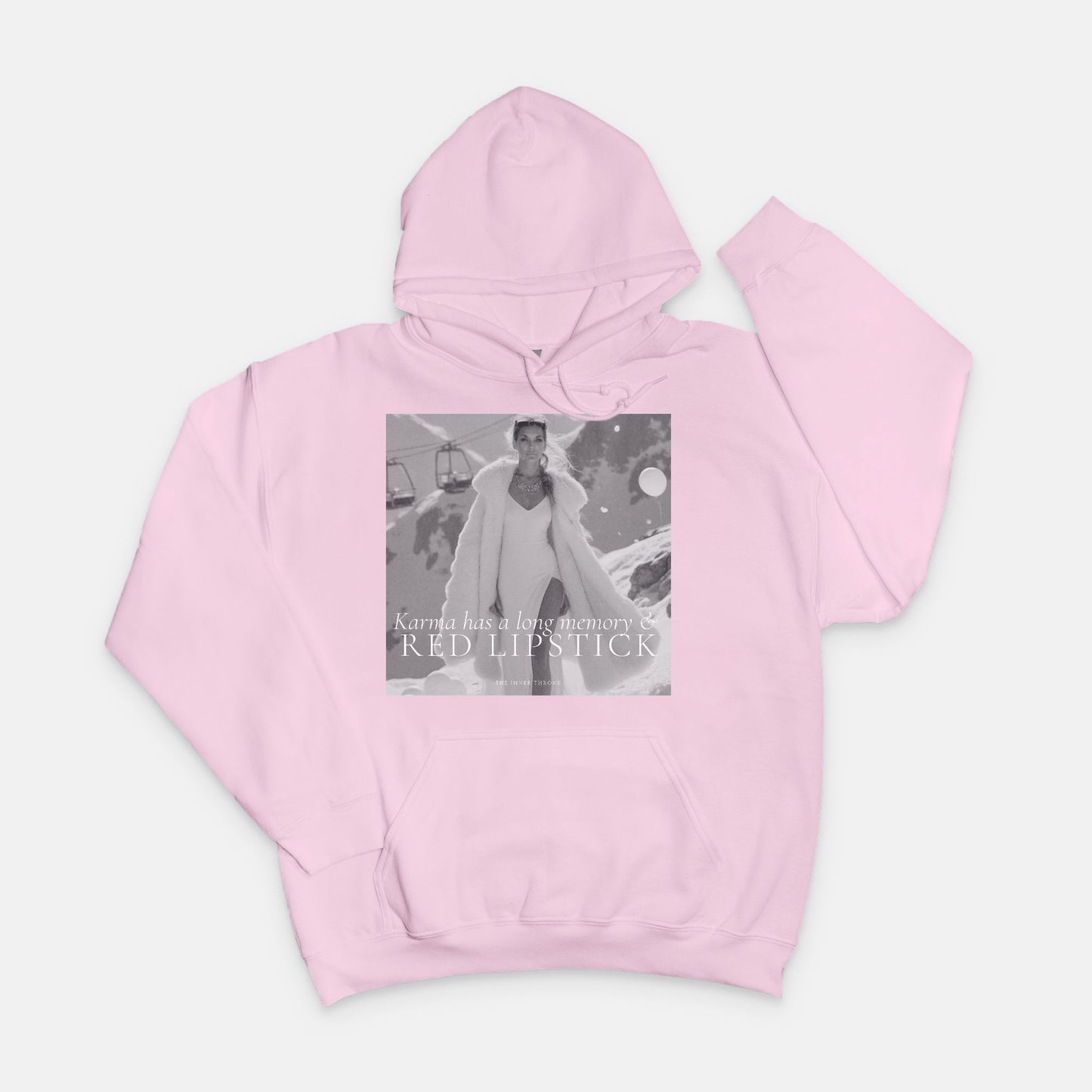 Karma & Red LipstickHoody Sweatshirt