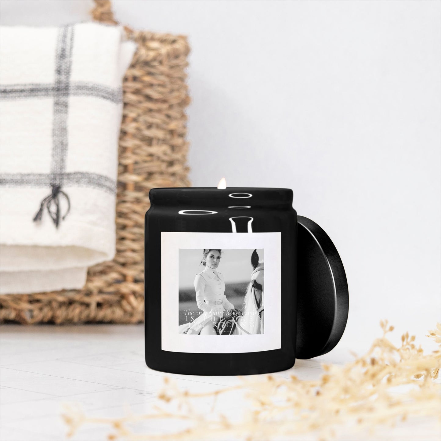White Horse Candle