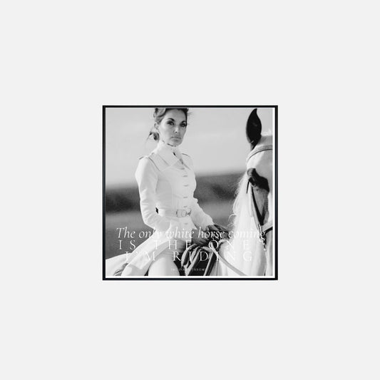 White Horse Poster - 18" x 18"
