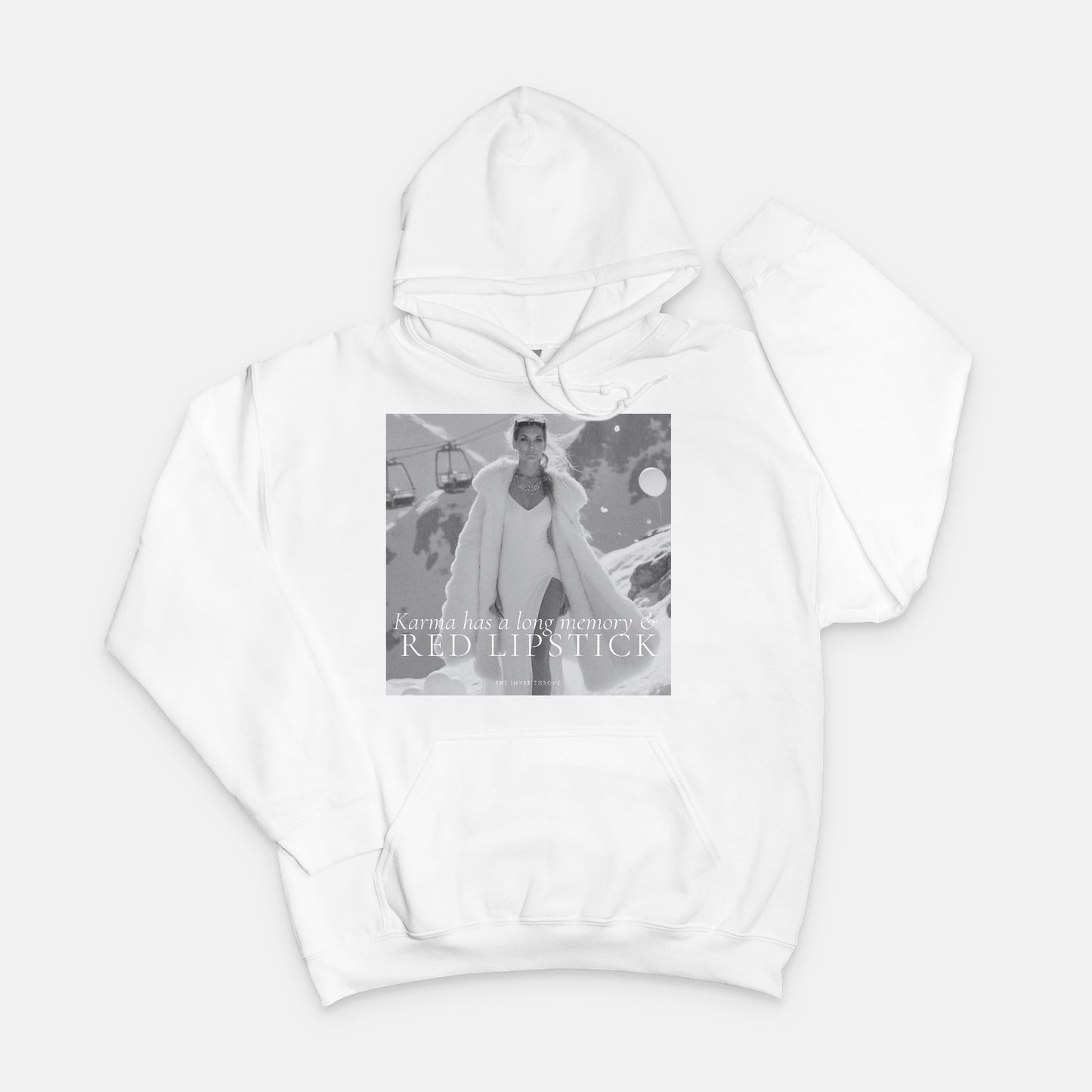 Karma & Red LipstickHoody Sweatshirt