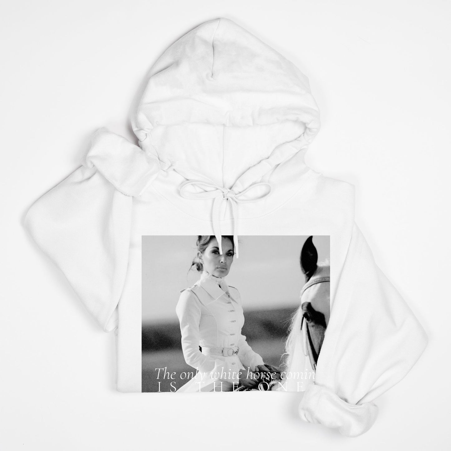 White Horse Hoody Sweatshirt