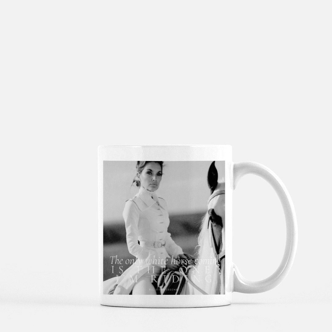 White Horse Mug