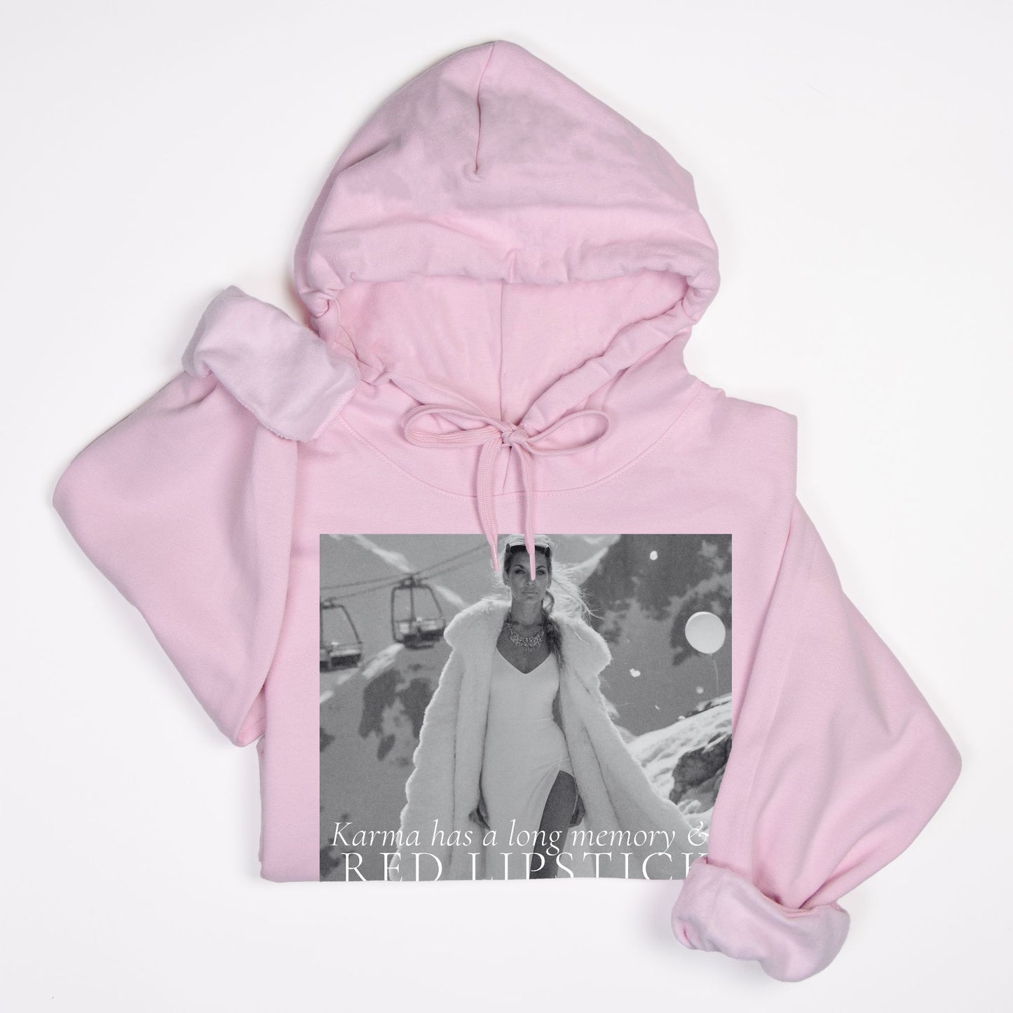 Karma & Red LipstickHoody Sweatshirt