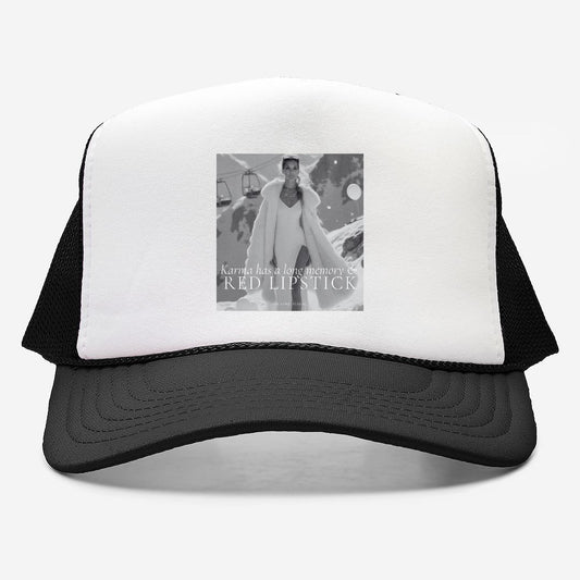 Karma & Red Lipstick Foam Hat