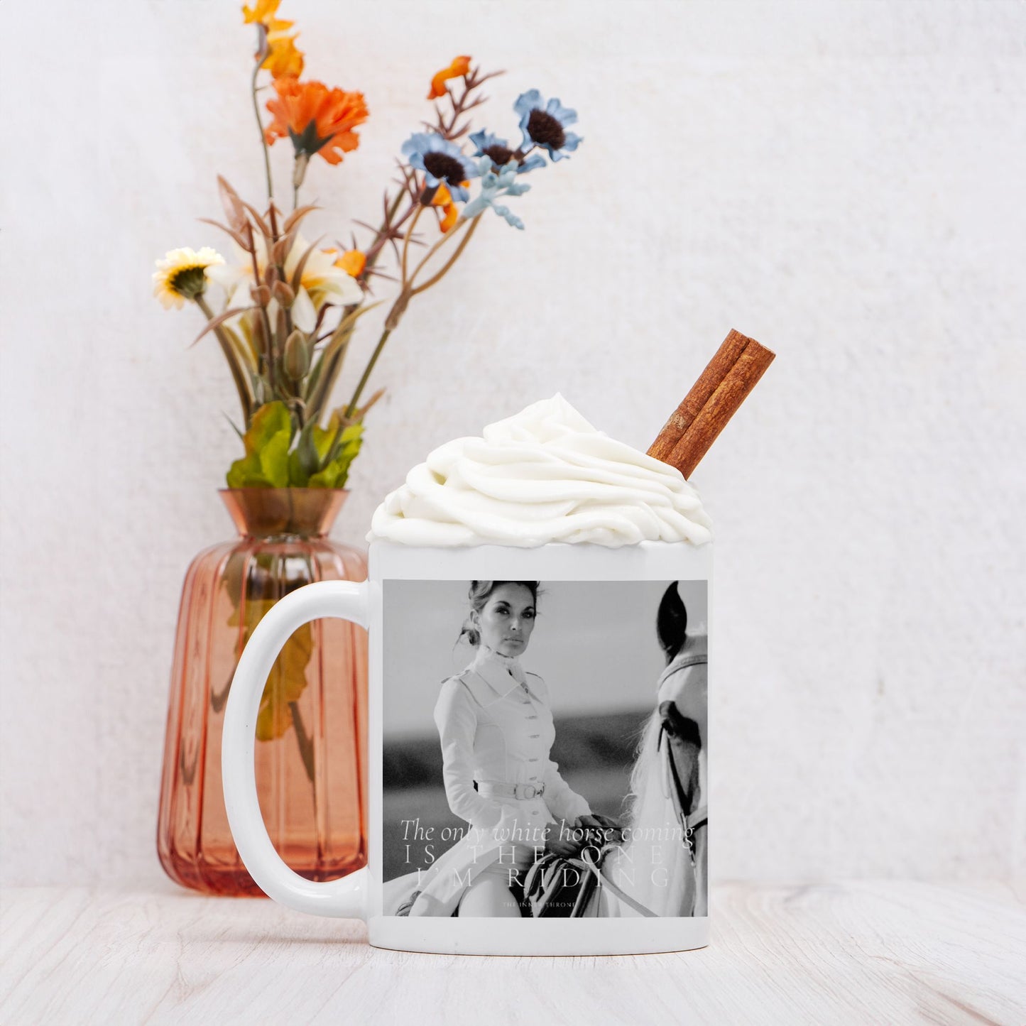 White Horse Mug