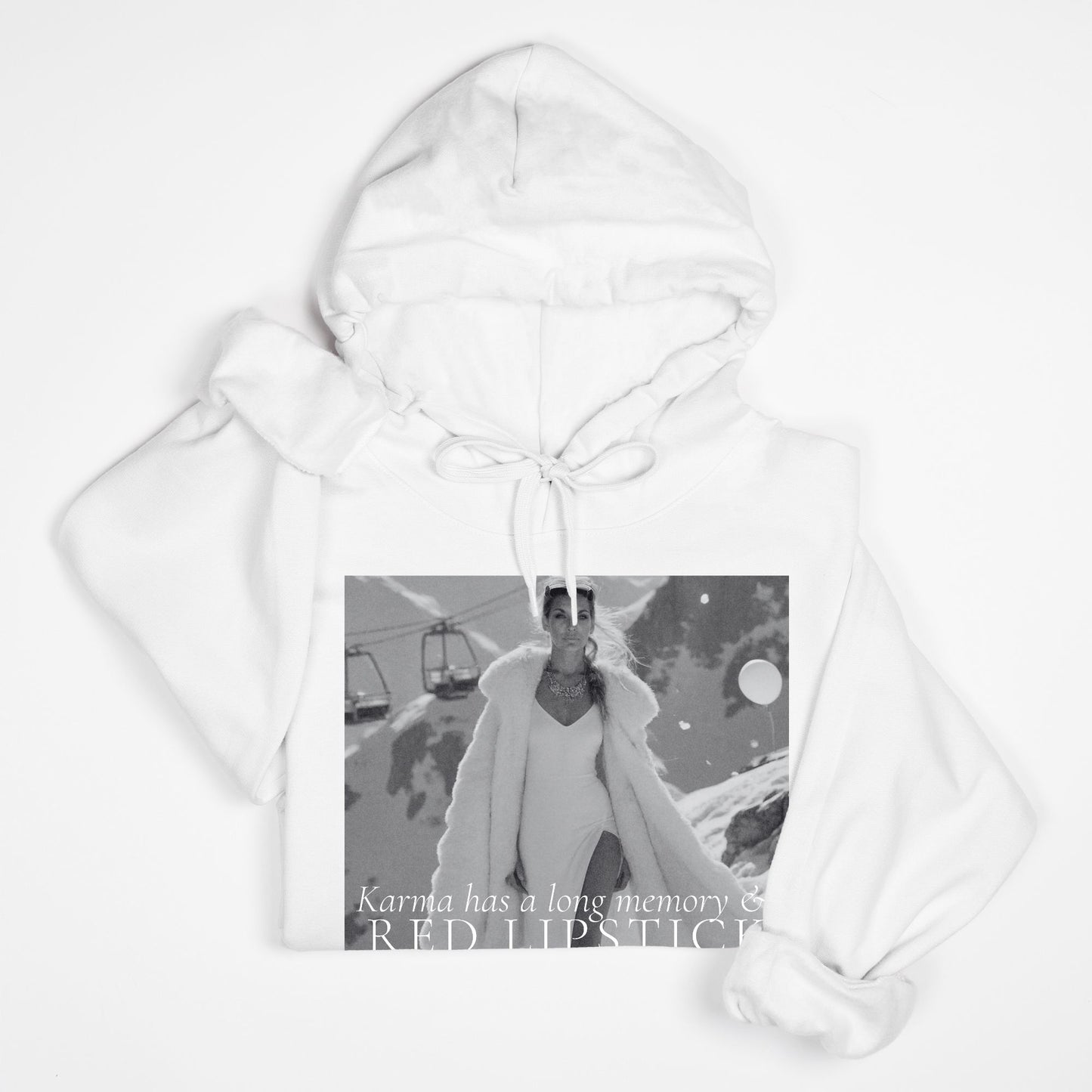 Karma & Red LipstickHoody Sweatshirt
