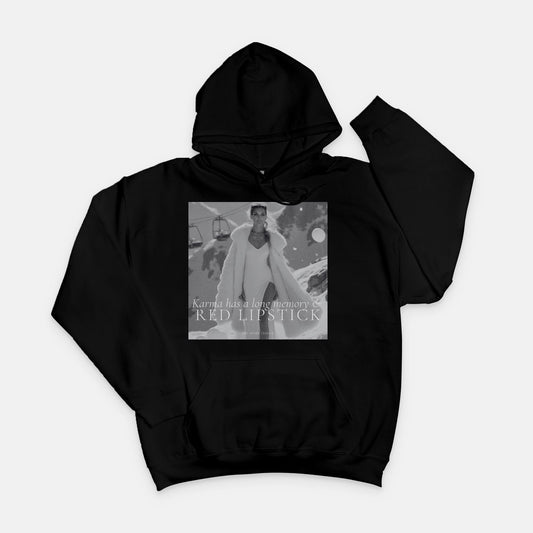 Karma & Red LipstickHoody Sweatshirt