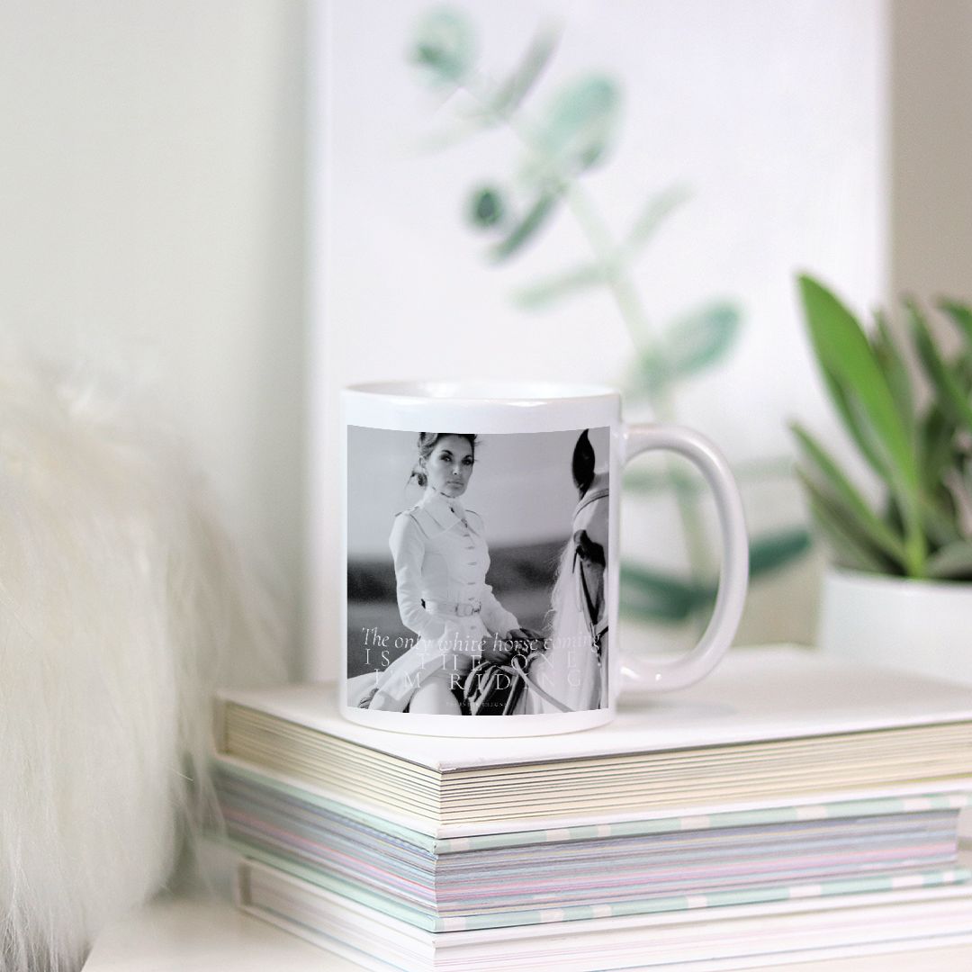 White Horse Mug