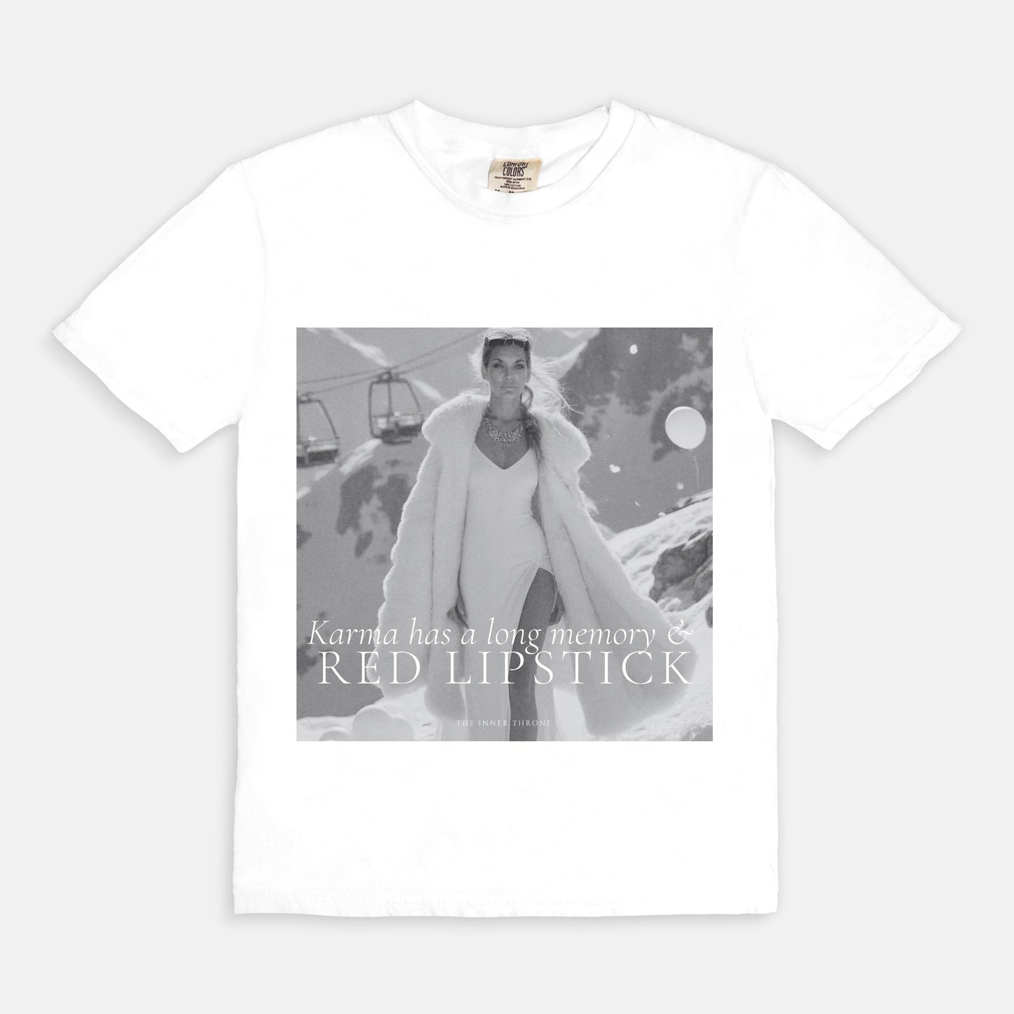 Karma & Red Lipstick Tee