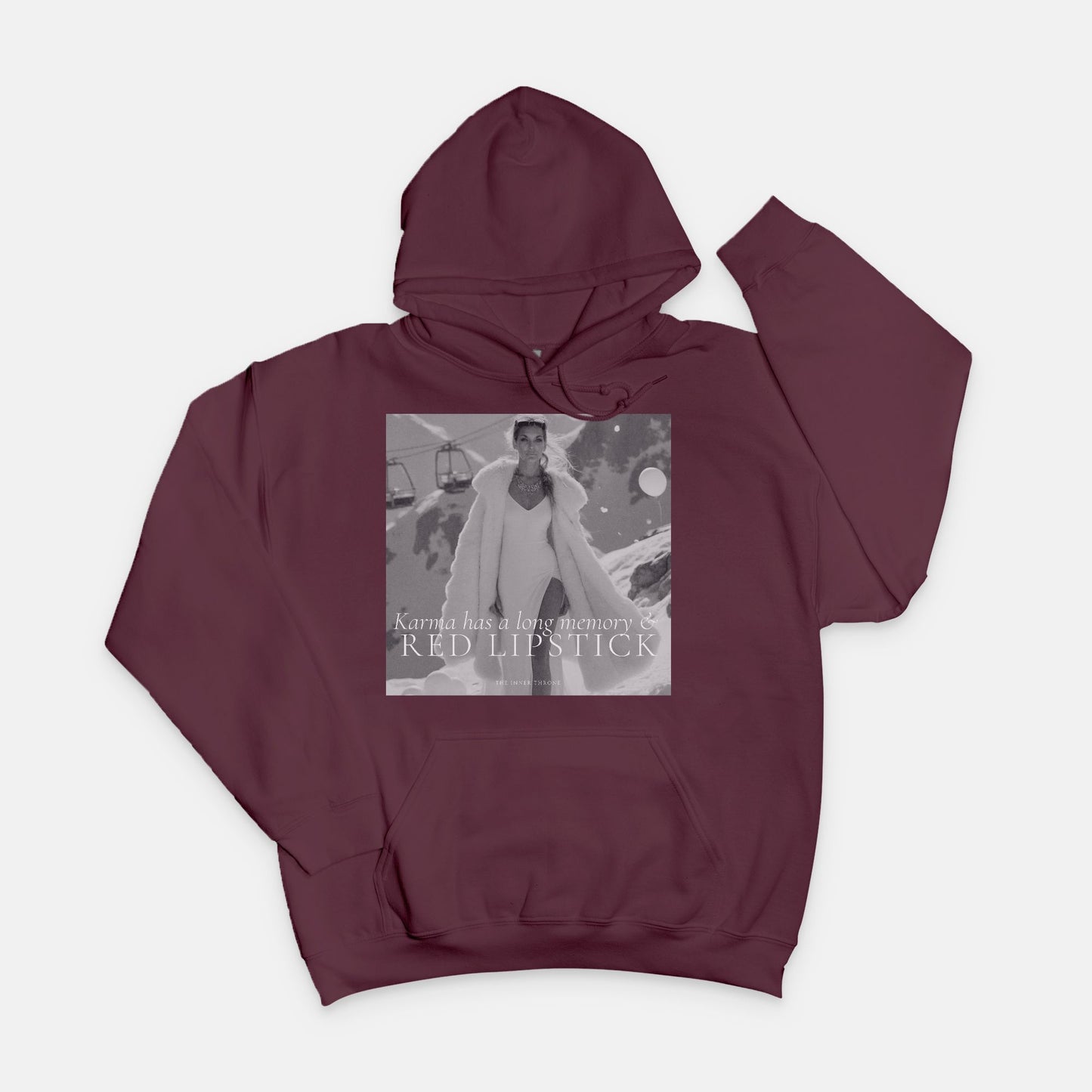 Karma & Red LipstickHoody Sweatshirt
