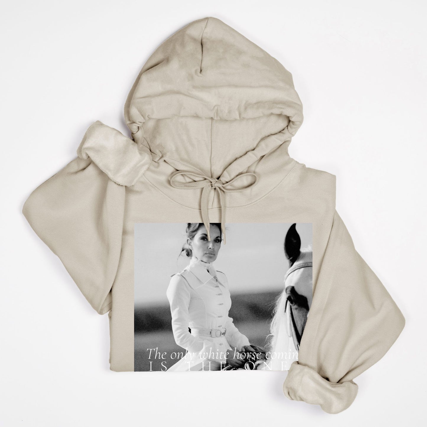 White Horse Hoody Sweatshirt