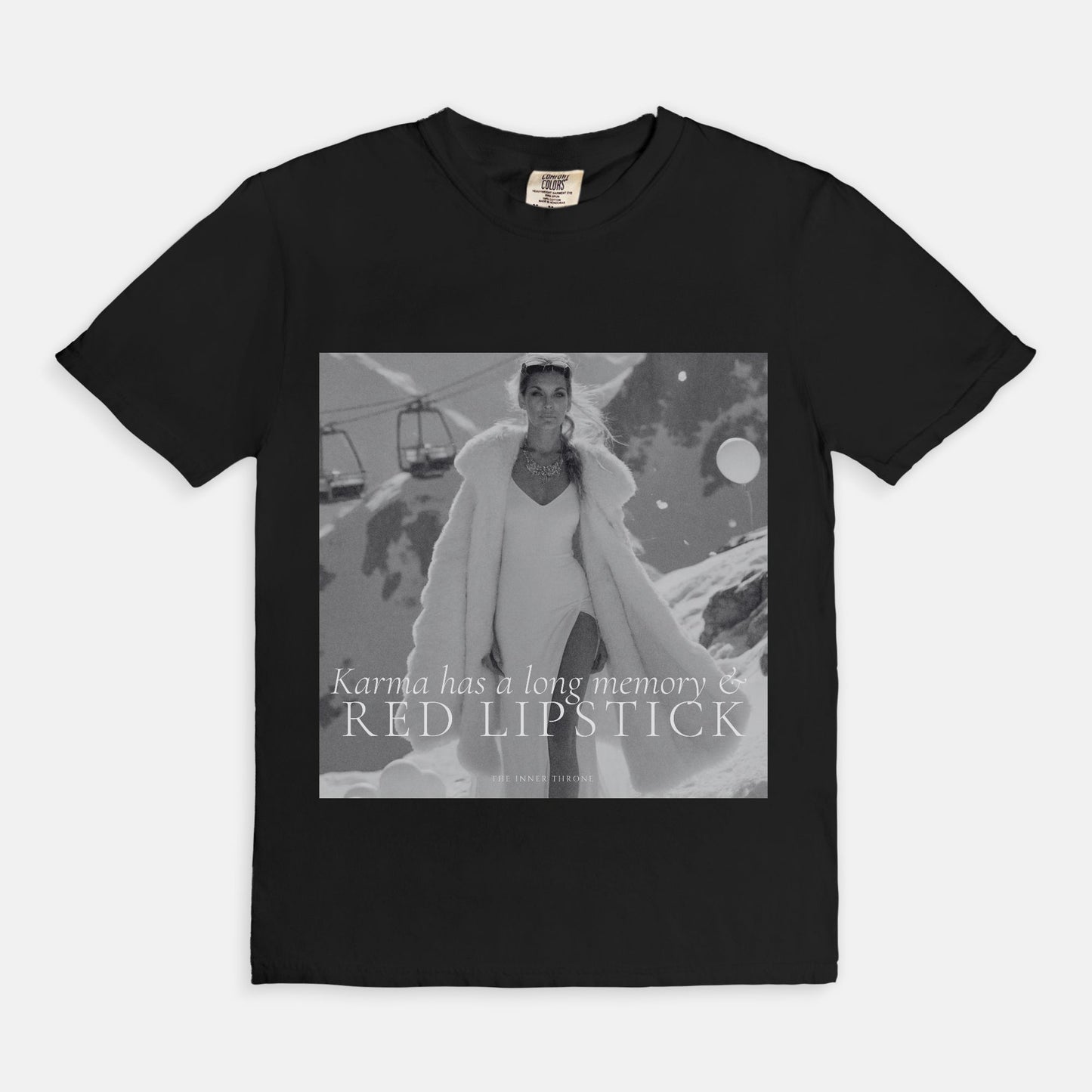 Karma & Red Lipstick Tee