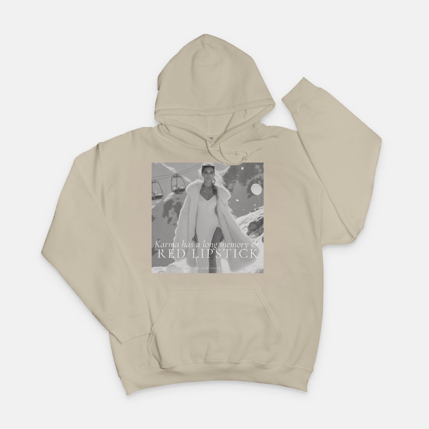 Karma & Red LipstickHoody Sweatshirt