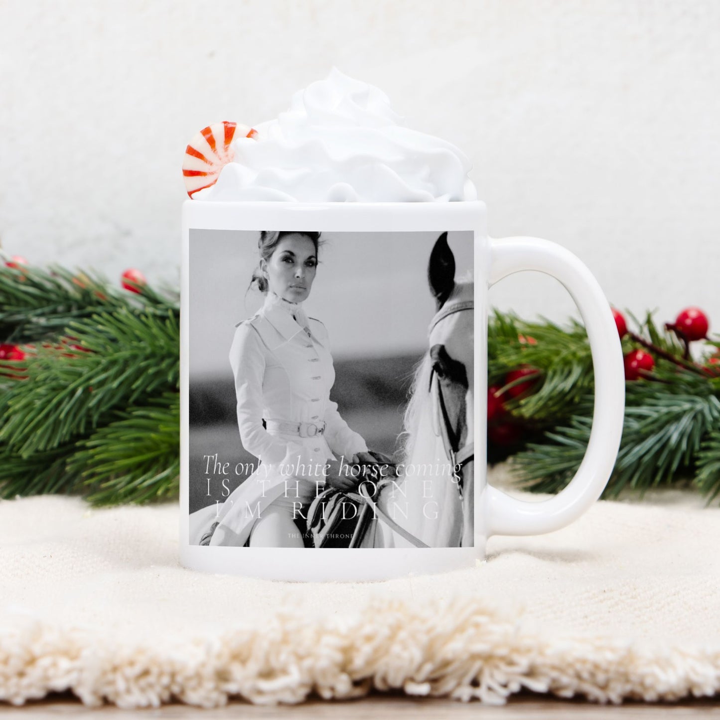 White Horse Mug