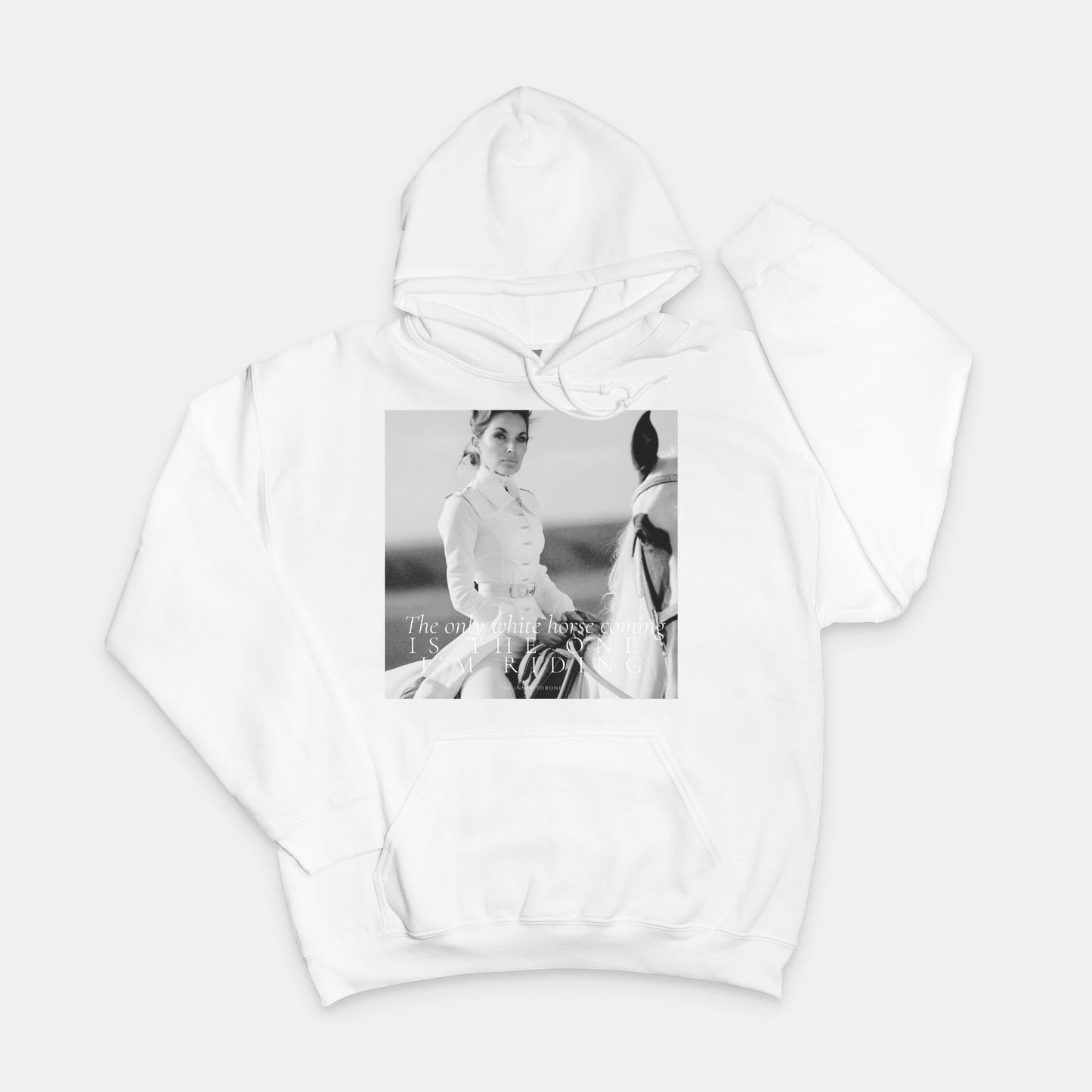 White Horse Hoody Sweatshirt