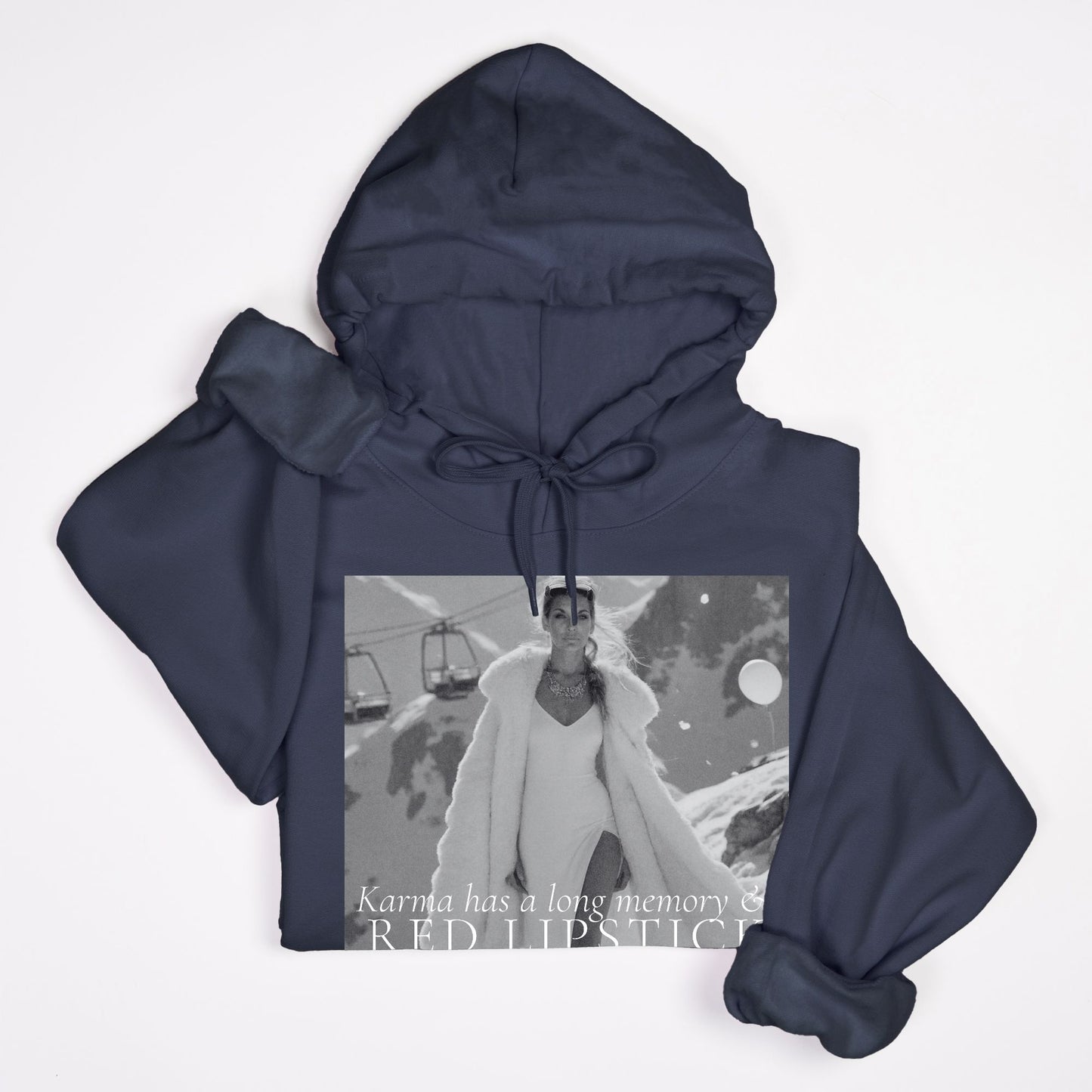 Karma & Red LipstickHoody Sweatshirt