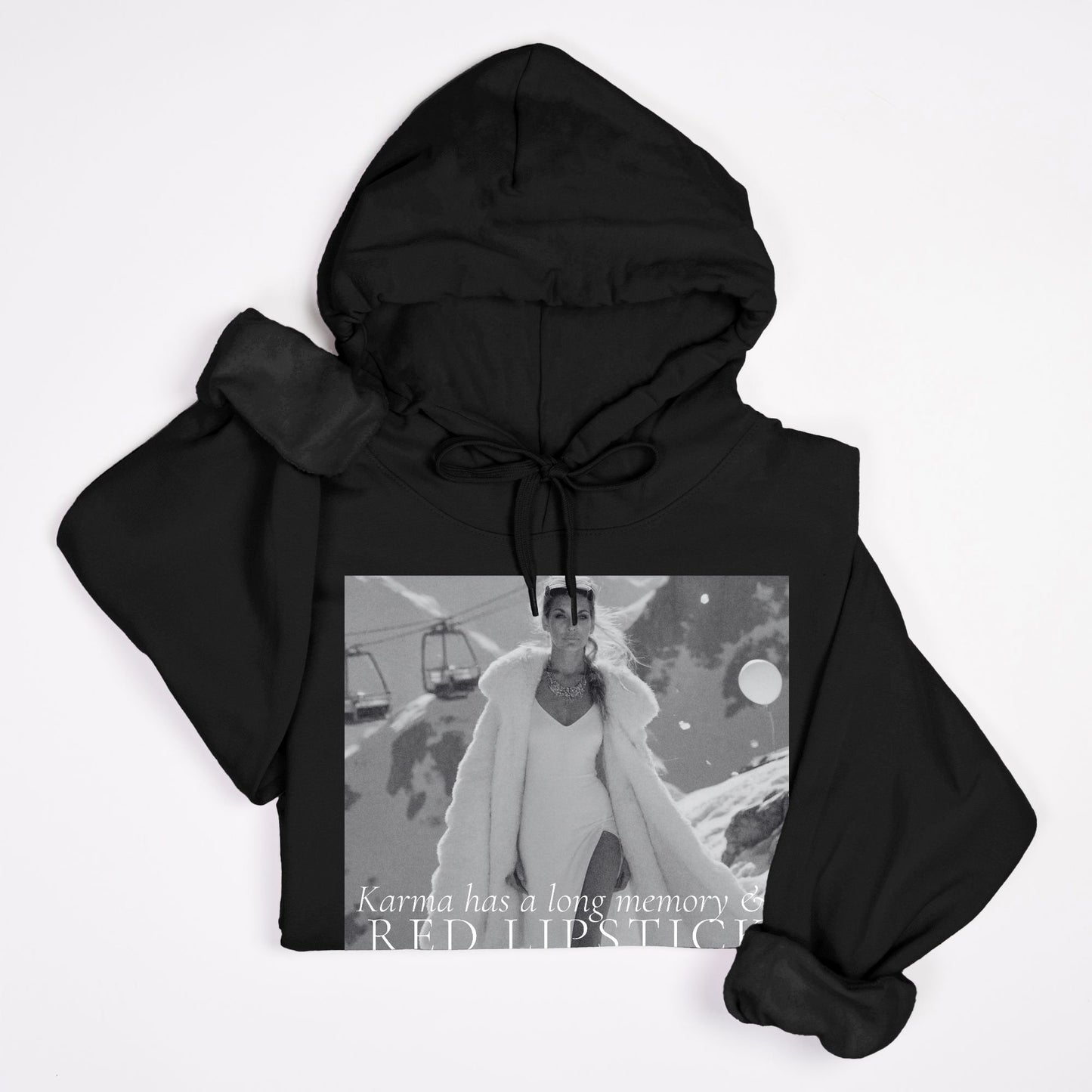 Karma & Red LipstickHoody Sweatshirt