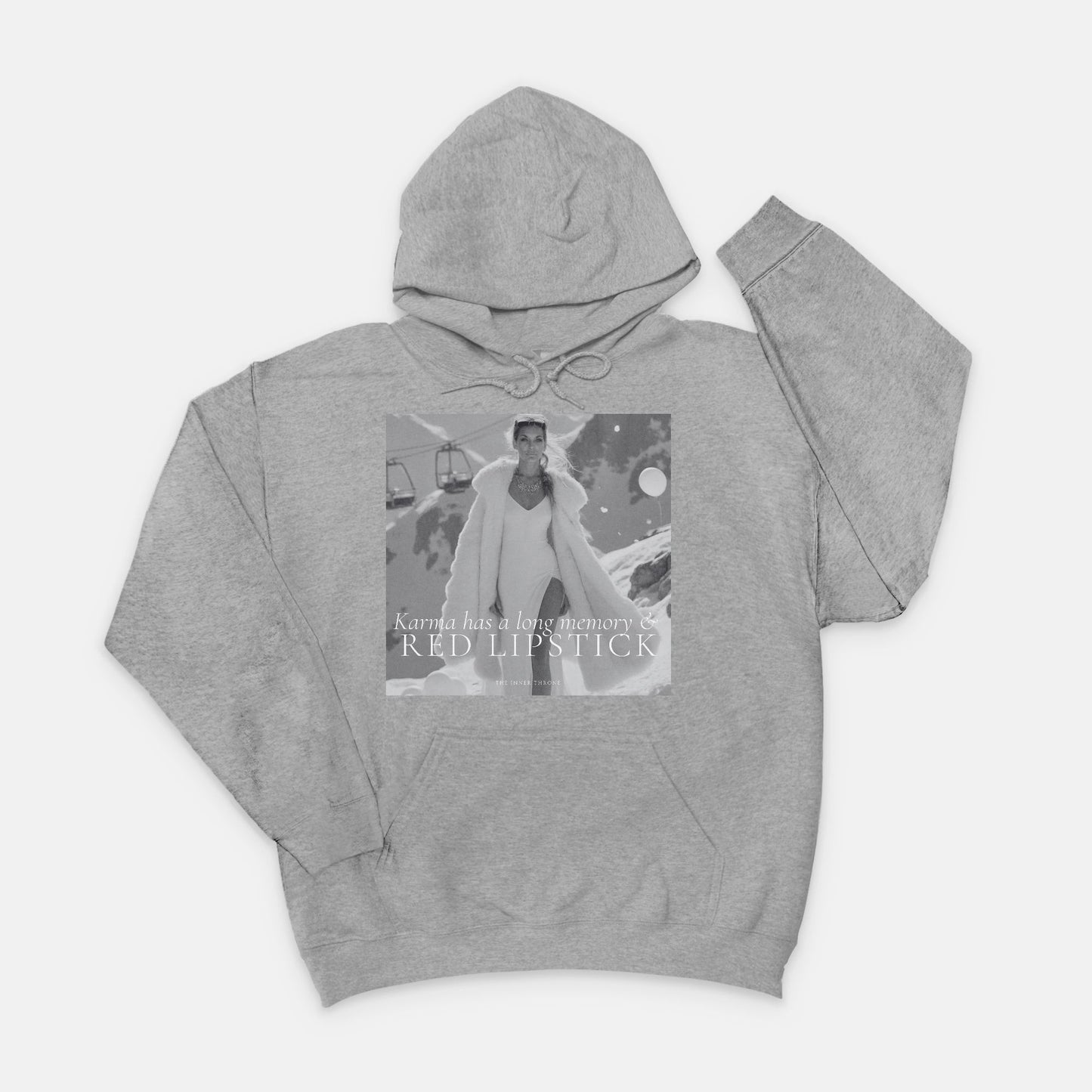 Karma & Red LipstickHoody Sweatshirt