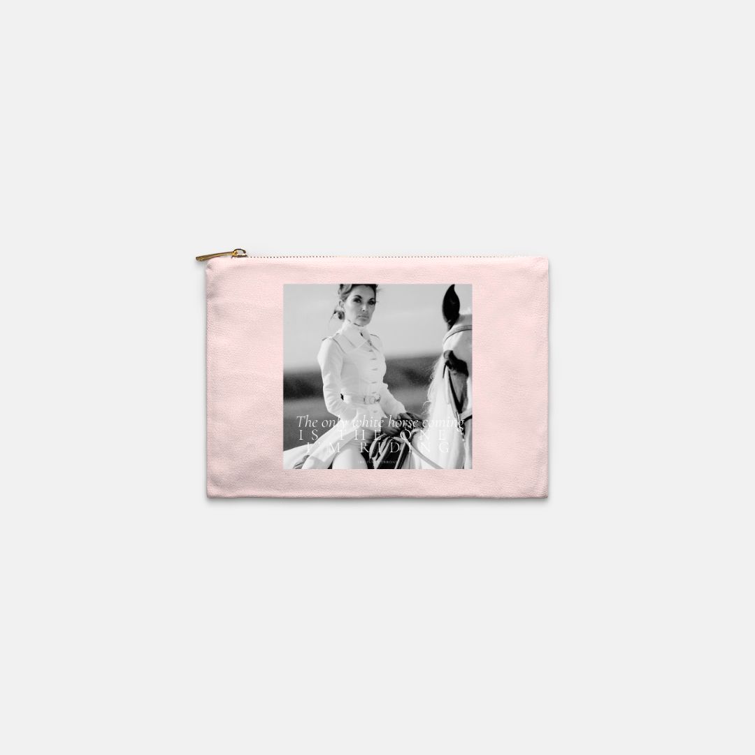 White Horse Cosmetic Bag