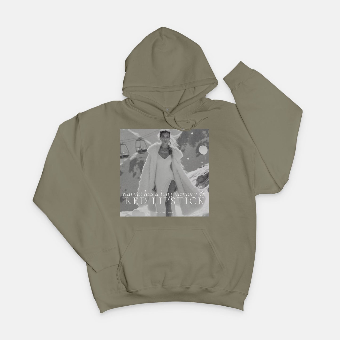 Karma & Red LipstickHoody Sweatshirt