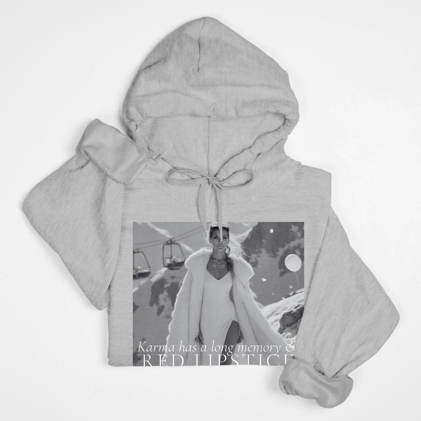 Karma & Red LipstickHoody Sweatshirt